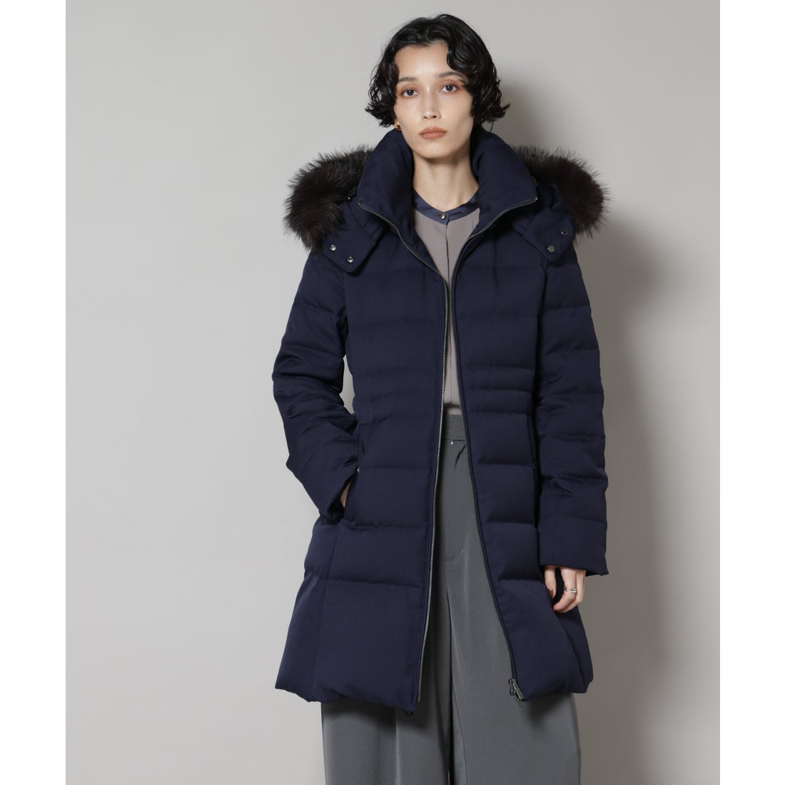 ナノ・ユニバース NANO universe 「西川ダウン（R）」サージロング