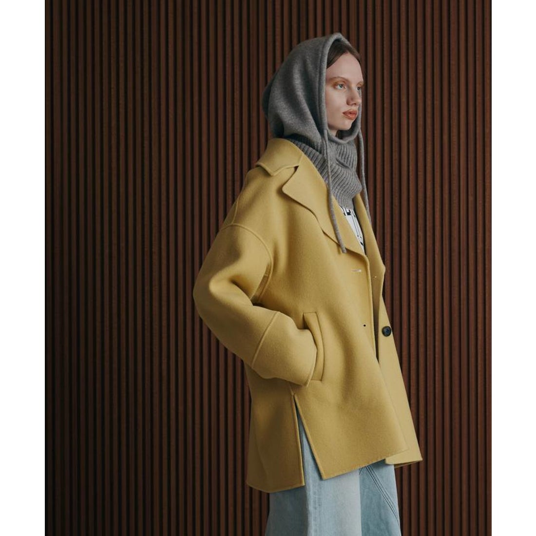 ナノ・ユニバース NANO universe PURE LAMBS リバーミドルコート