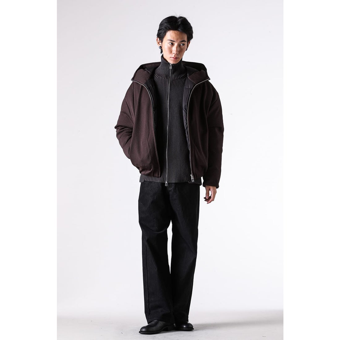 Omar Afridi PUFFER BUD PARKA （BURGUNDY） - Osaka / Kyoto, -FASCINATE