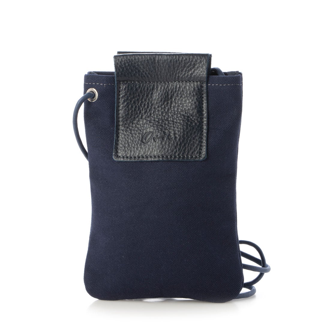 オティアス Otias 日本製8号帆布×本革スマホショルダーバッグ （NV