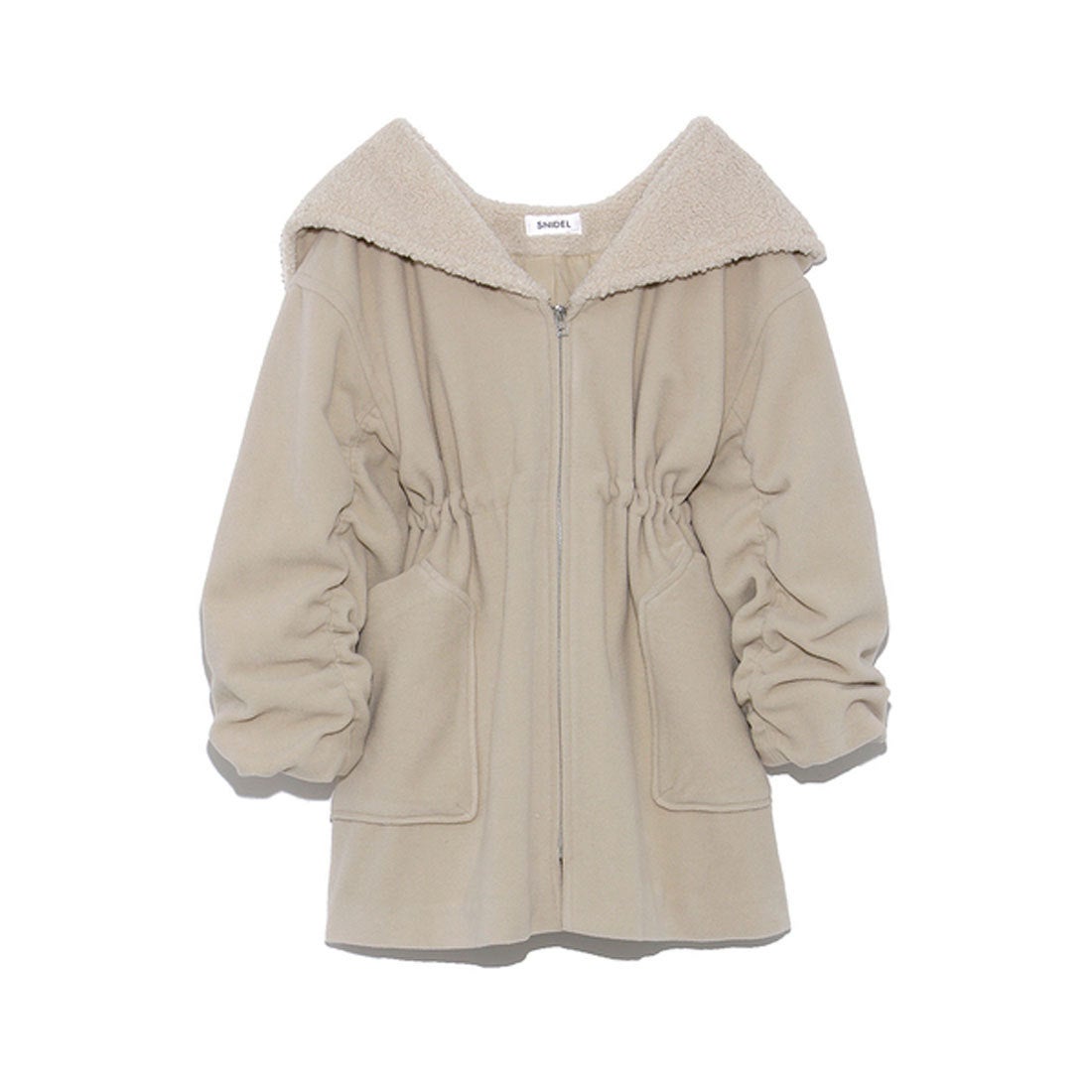スナイデル SNIDEL レディモッズコート （アイボリー） -靴