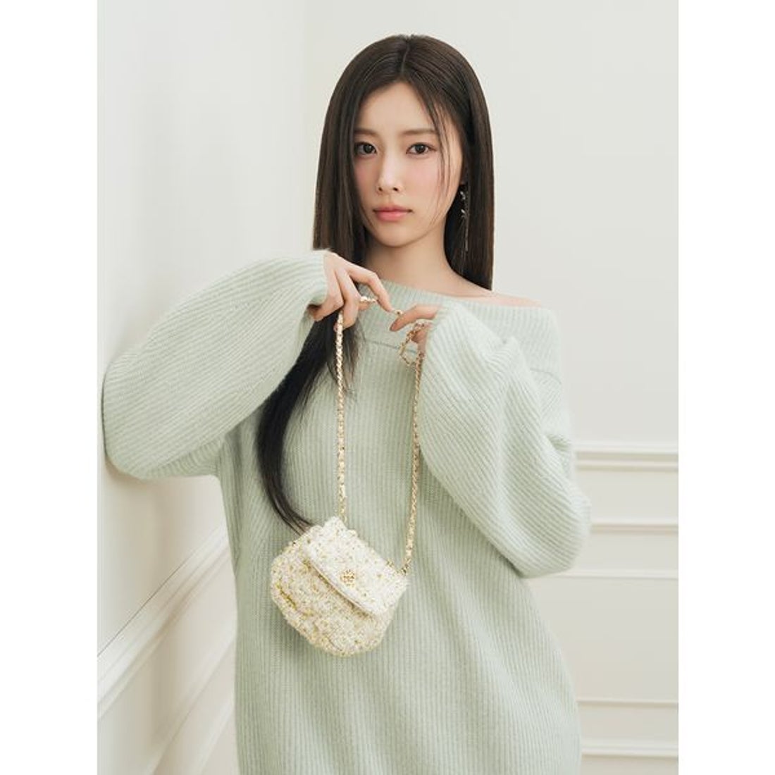 スナイデル SNIDEL ニットセットキャミミニワンピース （GRY