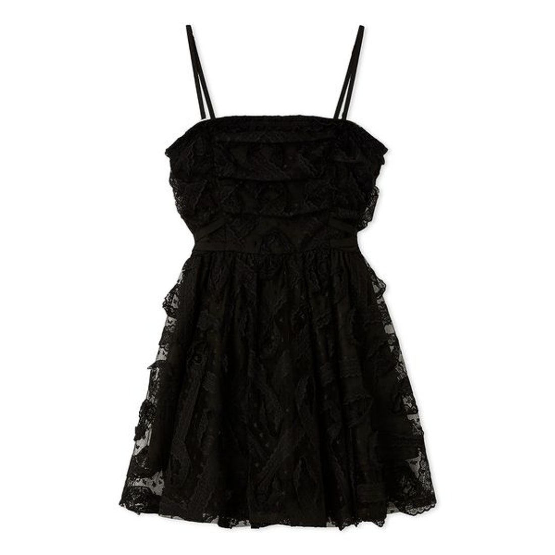 スナイデル SNIDEL チュールペプラムブラウス （BLK） - ファッション