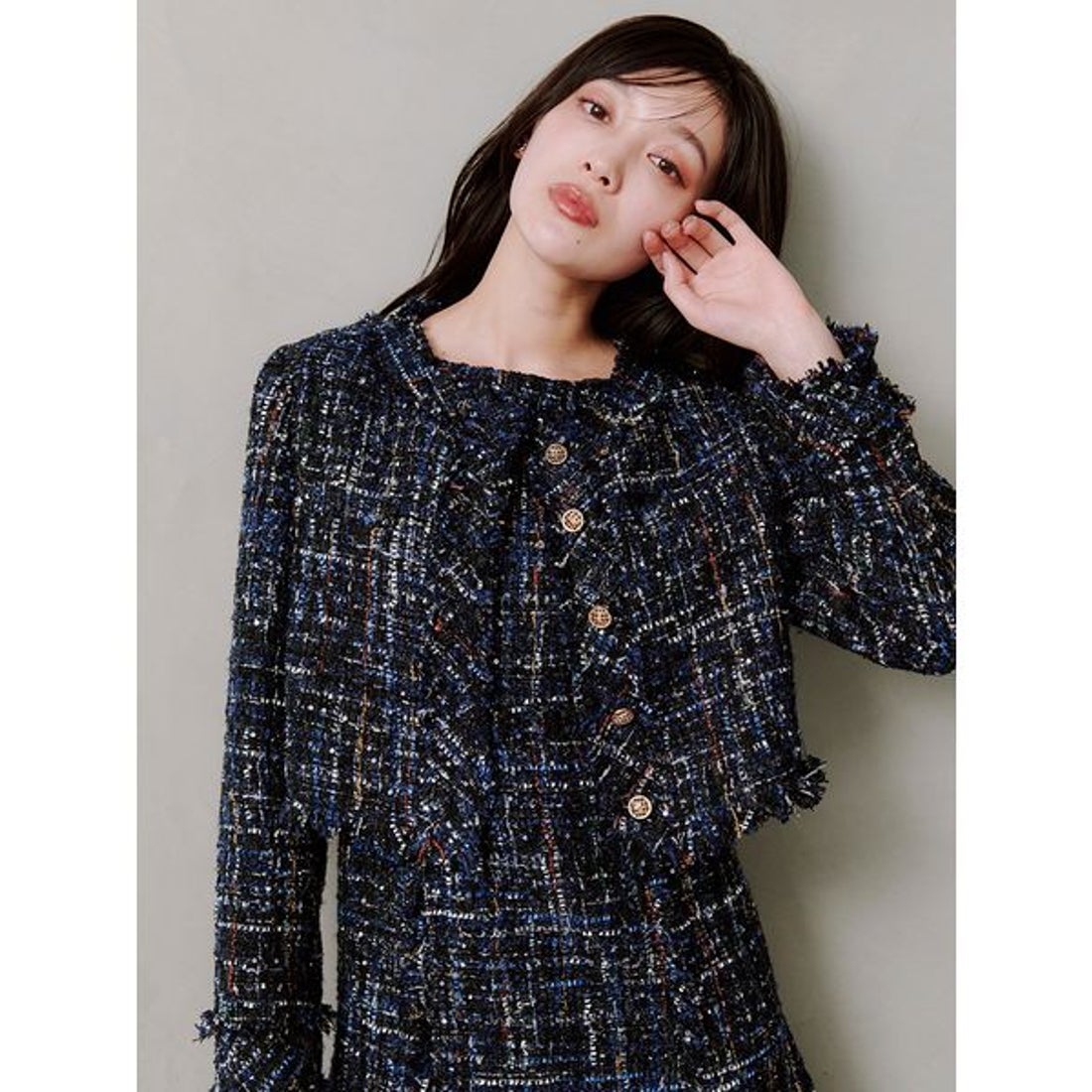 スナイデル SNIDEL ツイードジャケット （NVY） - ファッション通販 d