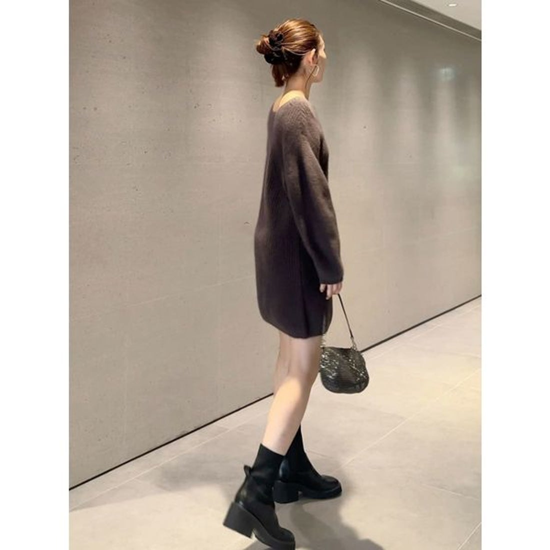 スナイデル SNIDEL ラクーンミニニットワンピース （PNK） -靴