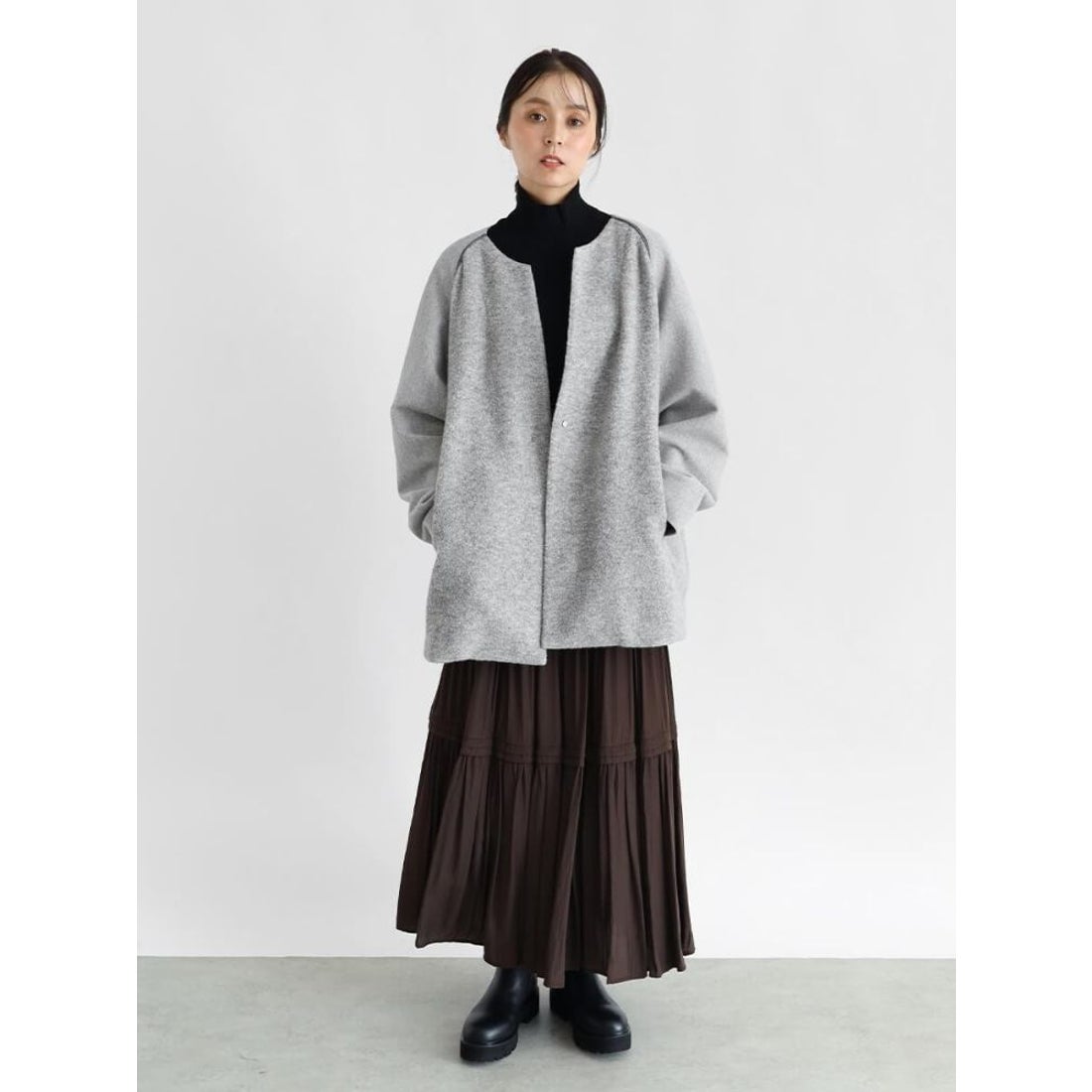 CLOVE ブークレードッキングノーカラーコート yamadaya新品・未使用品