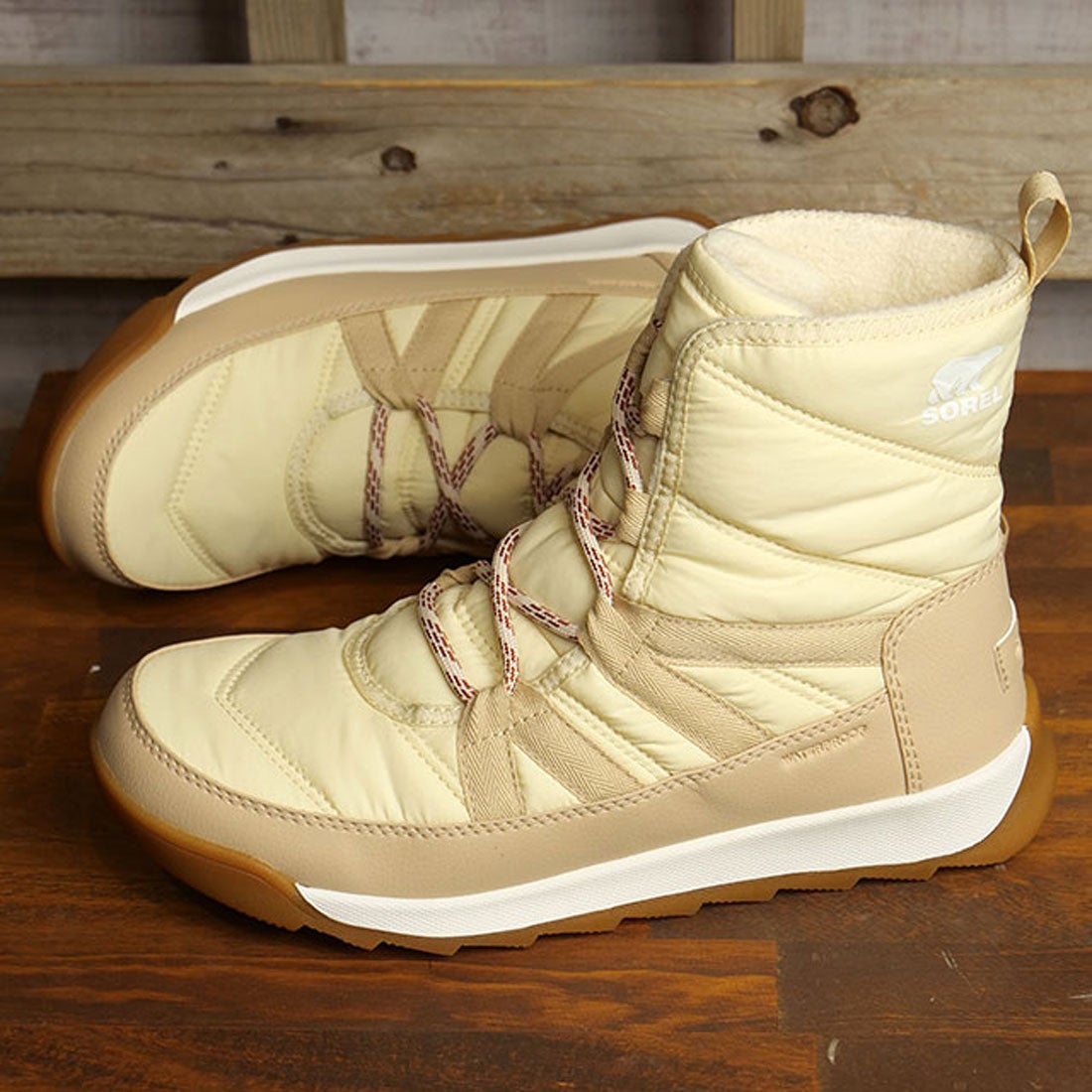 ソレル SOREL W WHITNEY II PLUS LACE WP Honey-White/Ceramic [NL5162