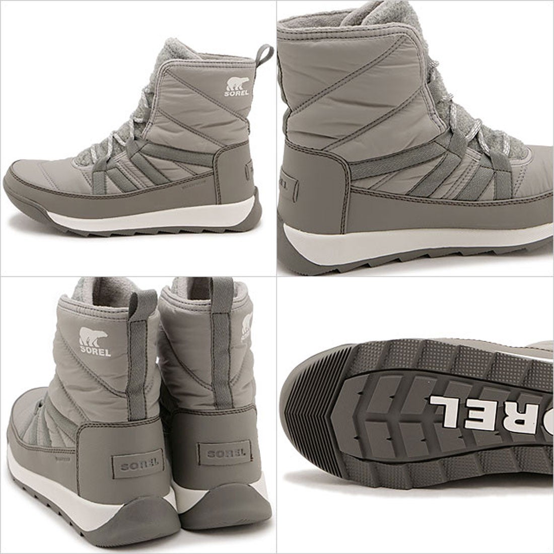 ソレル SOREL W WHITNEY II PLUS LACE WP Chrome-Grey/Quarry [NL5162
