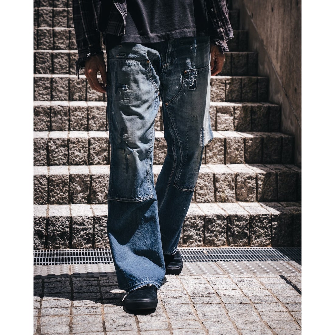 セントマイケル SAINT Mxxxxxx Double Knee Denim Pants （Blue） 通販