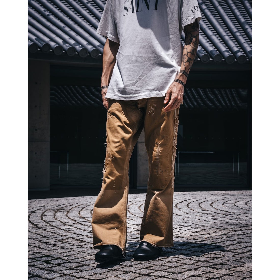 SAINT Mxxxxxx Double Knee Duck Pants （Beige） - Osaka / Kyoto