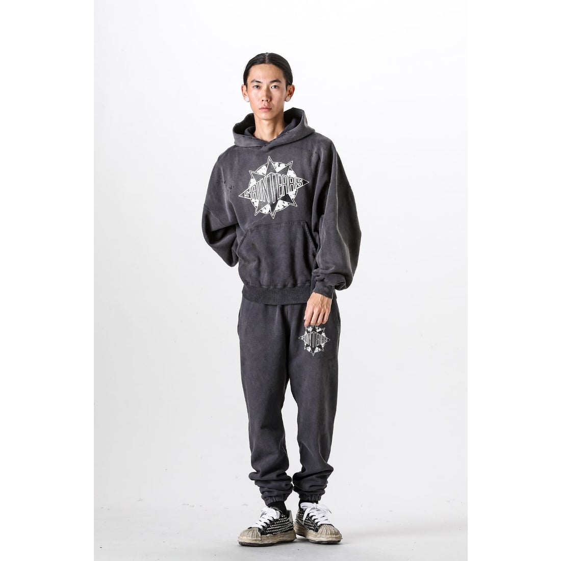 DENIM TEARS x SAINT Mxxxxxx SAINT TEARS Sweat Pants （Black