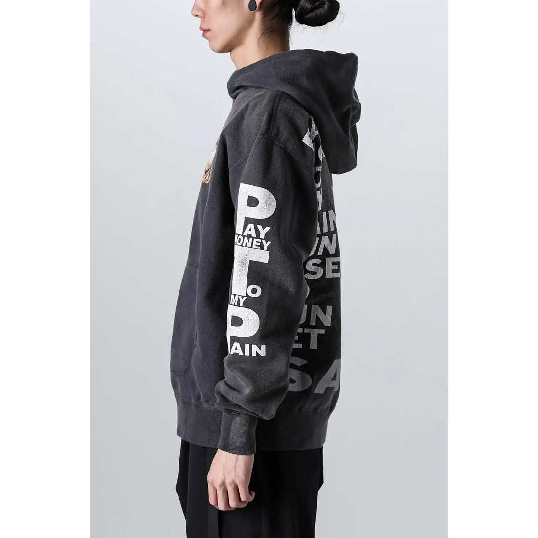 Pay money To my Pain × SAINT Mxxxxxx BRND MONEY Hoodie （Black