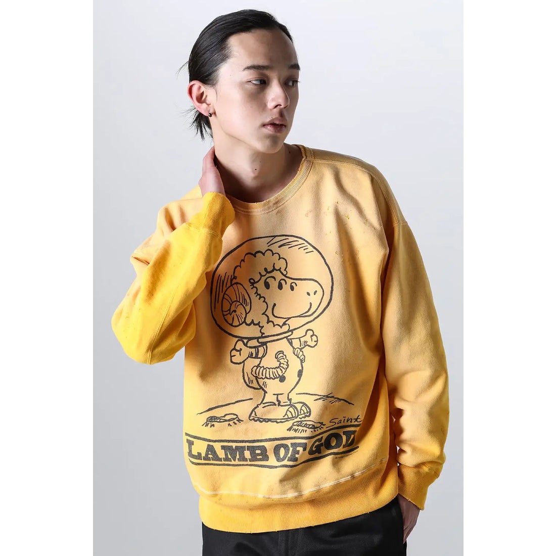 セントマイケル SAINT Mxxxxxx LMB OF GD Sweat shirt （Yellow