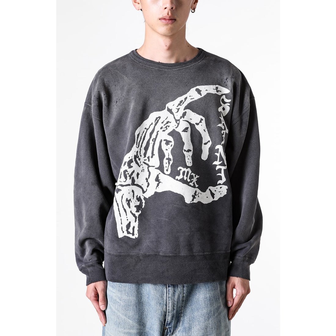 セントマイケル SAINT Mxxxxxx BONE SAINT Sweat shirt （Black） 通販