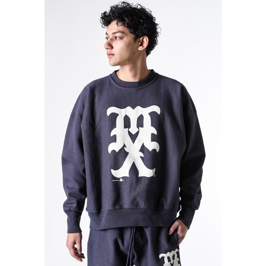 セントマイケル SAINT Mxxxxxx MX Sweat shirt （Navy） -デザイナーズ