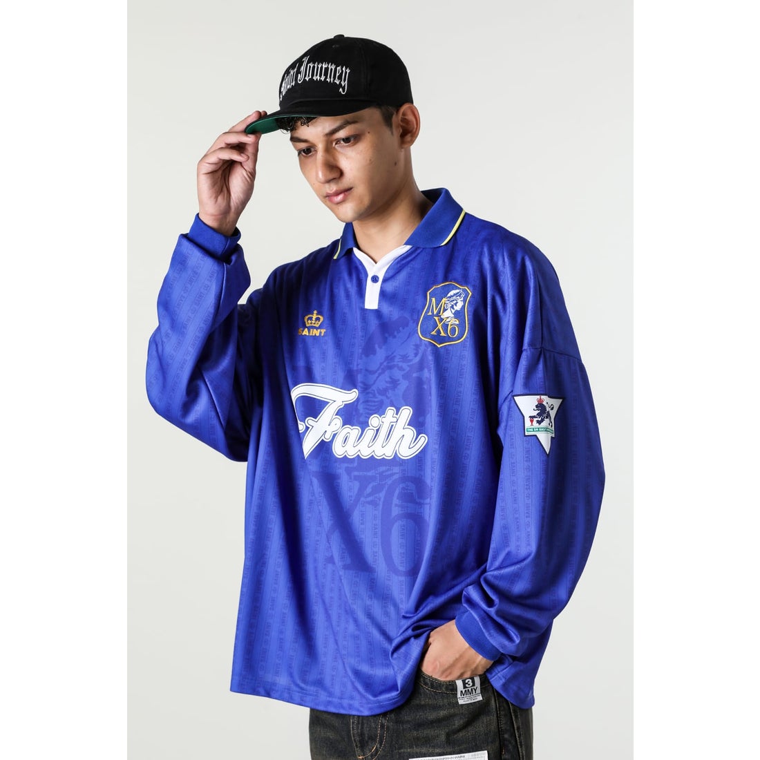 SAINT Mxxxxxx FAITH Soccer Shirt （Blue） - Osaka / Kyoto, -FASCINATE