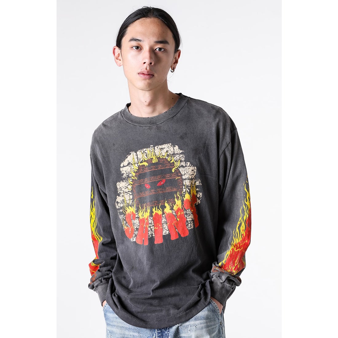 セントマイケル SAINT Mxxxxxx LIVE IN HELL Long sleeve T-shirt 通販