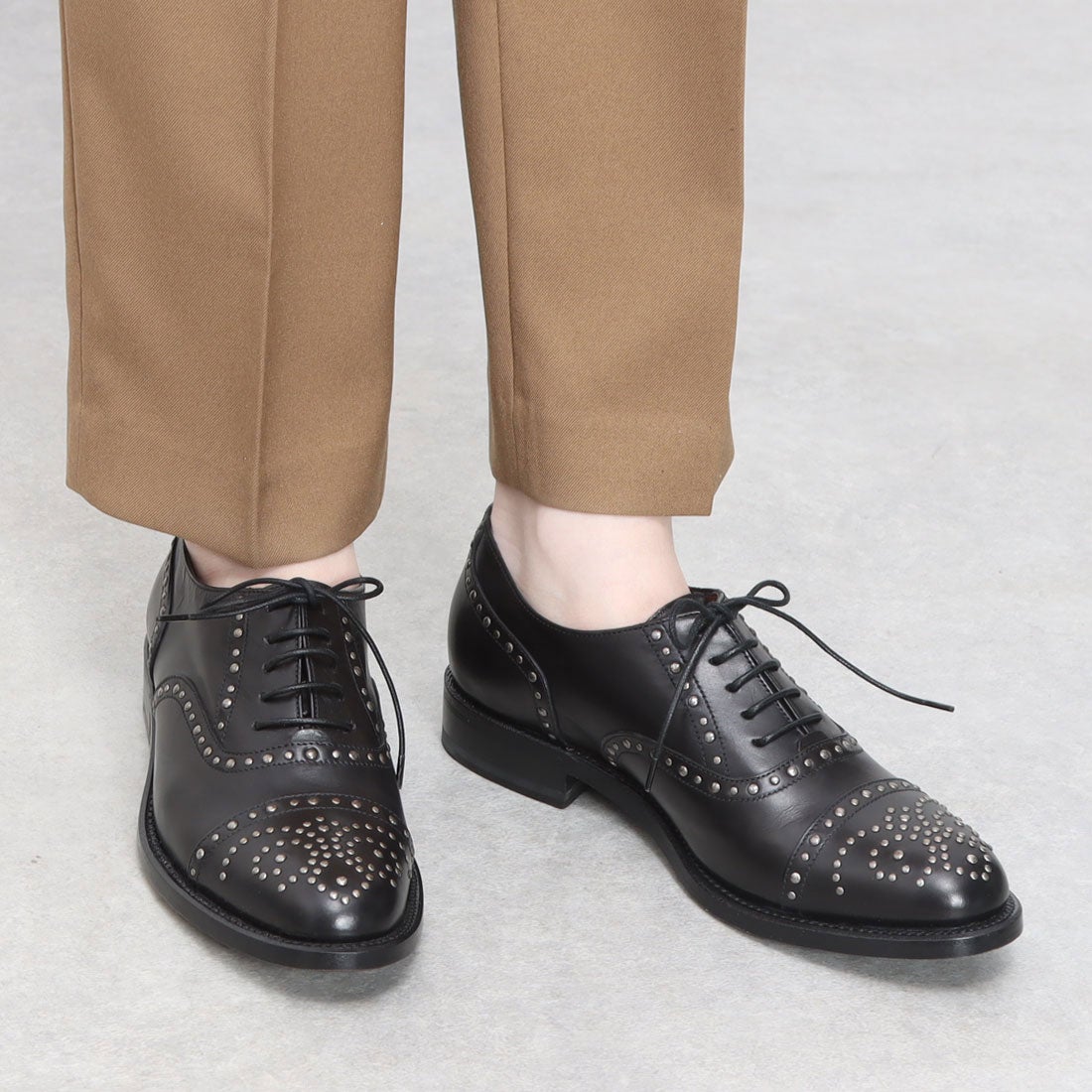 サルトル SARTORE スタッズオックスフォードシューズ （ブラック