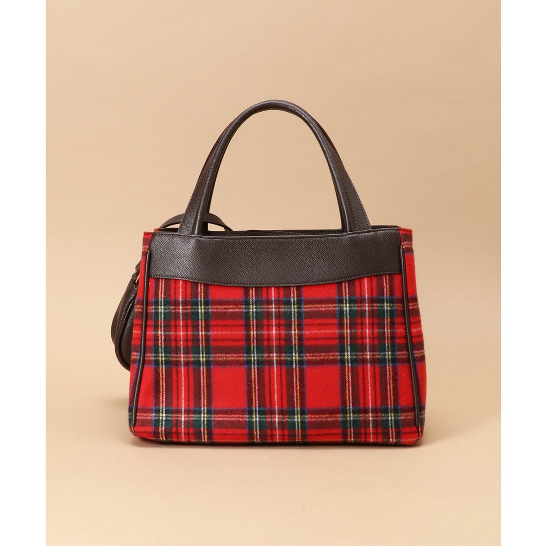 サマンサタバサ Samantha Thavasa スクエアシェイプ チェック柄バッグ