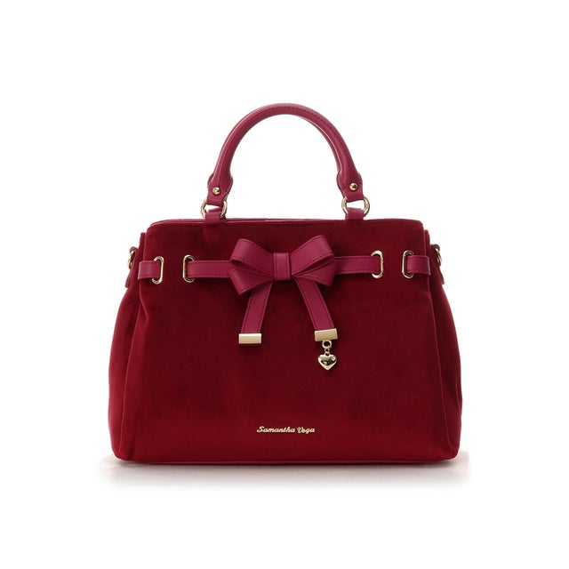 サマンサベガ SAMANTHAVEGA リボンベルトバッグ（べロアVer
