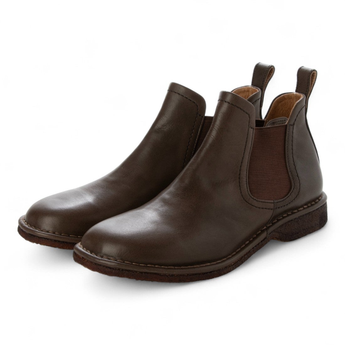 サヤ SAYA プラット製法本革サイドゴアブーツ （ダークブラウン