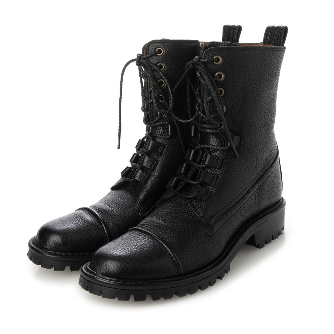 SAYA サヤ Saya レースアップショートブーツ （ブラック） -【公式