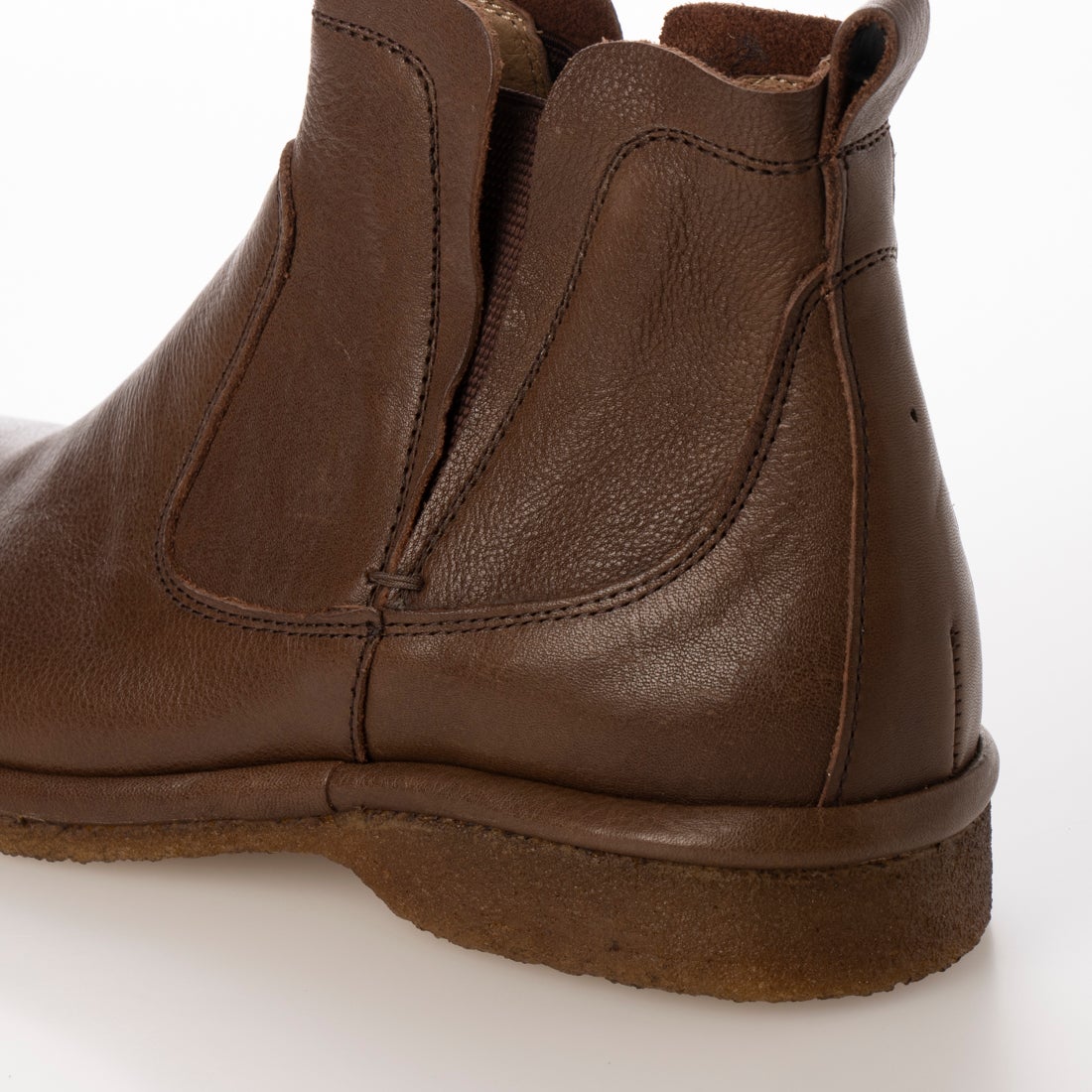 SAYA 【プラット製法】本革サイドゴアブーツ(ダークブラウン) -【公式