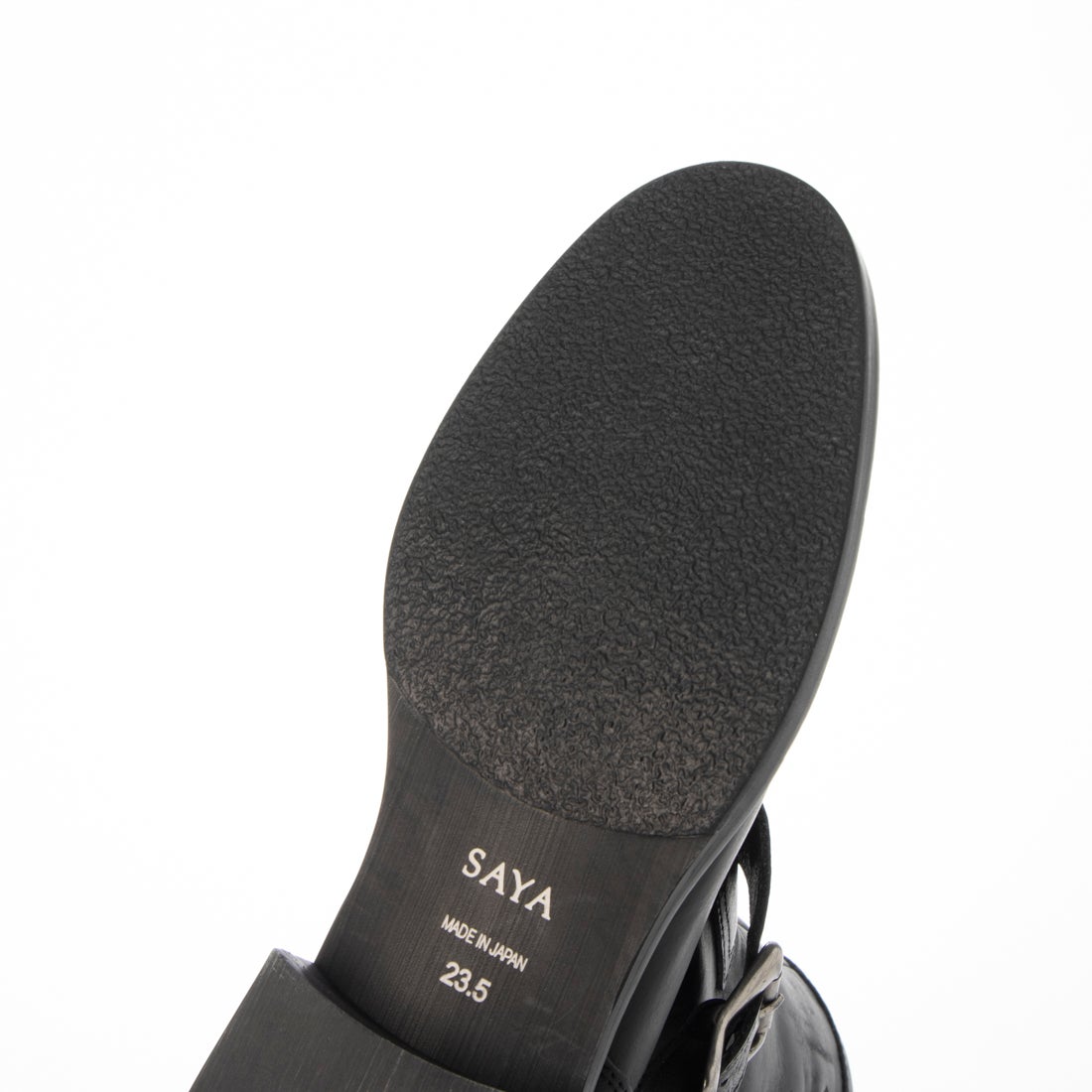 SAYA 【本革】ソフトレザーエンジニアブーツ(ブラック) -【公式】ラボ