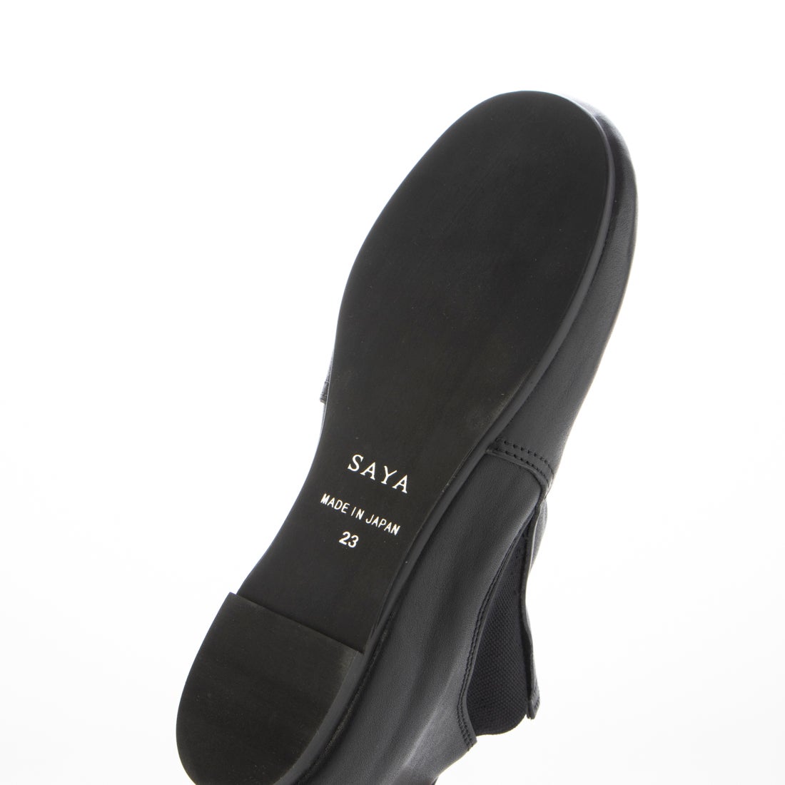 サヤ SAYA 本革プラット製法サイドゴアブーツ （ブラック） -【公式