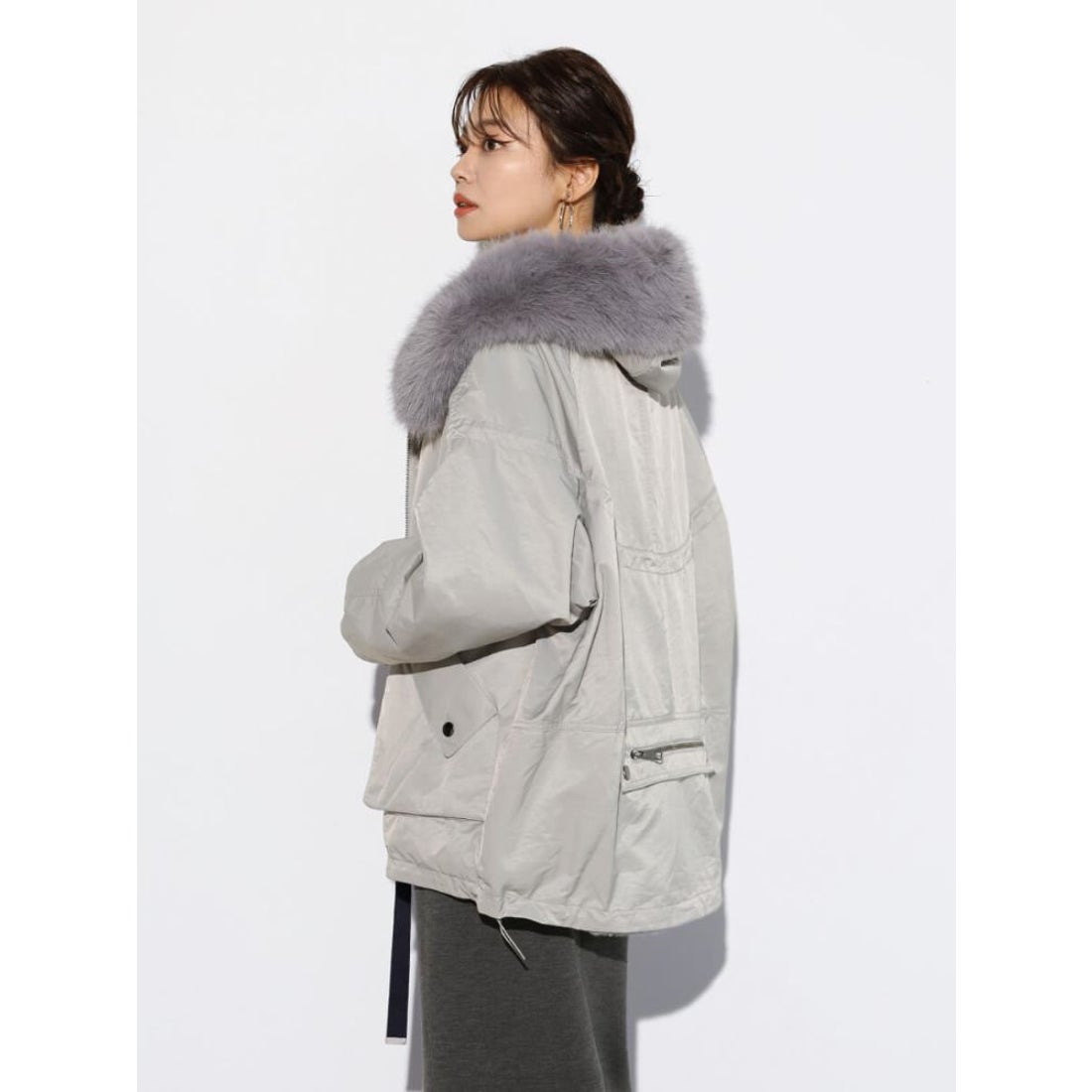 スコットクラブ SCOTCLUB ファーフーディモッズアウター （ライト