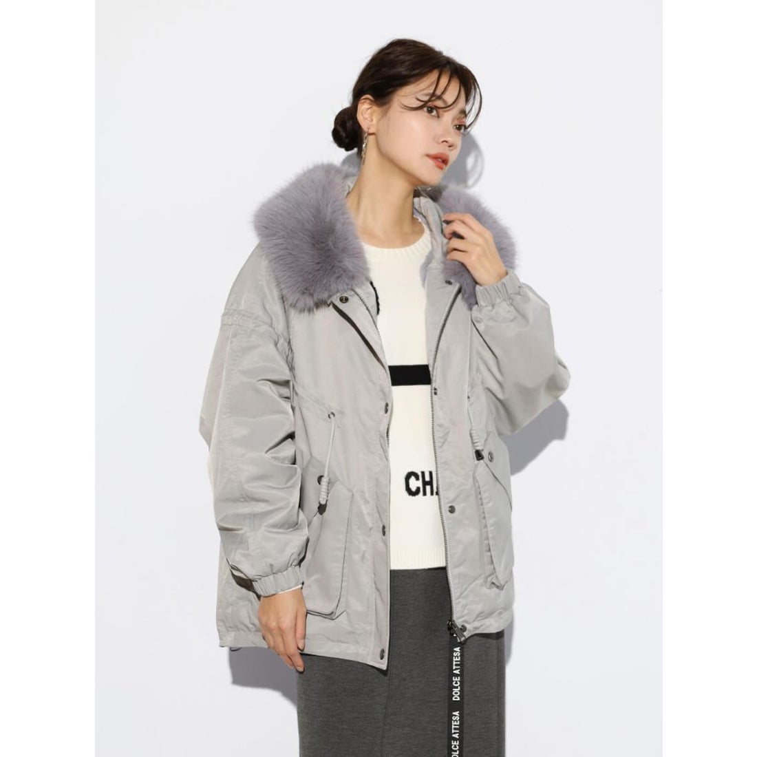 スコットクラブ SCOTCLUB ファーフーディモッズアウター （ライト