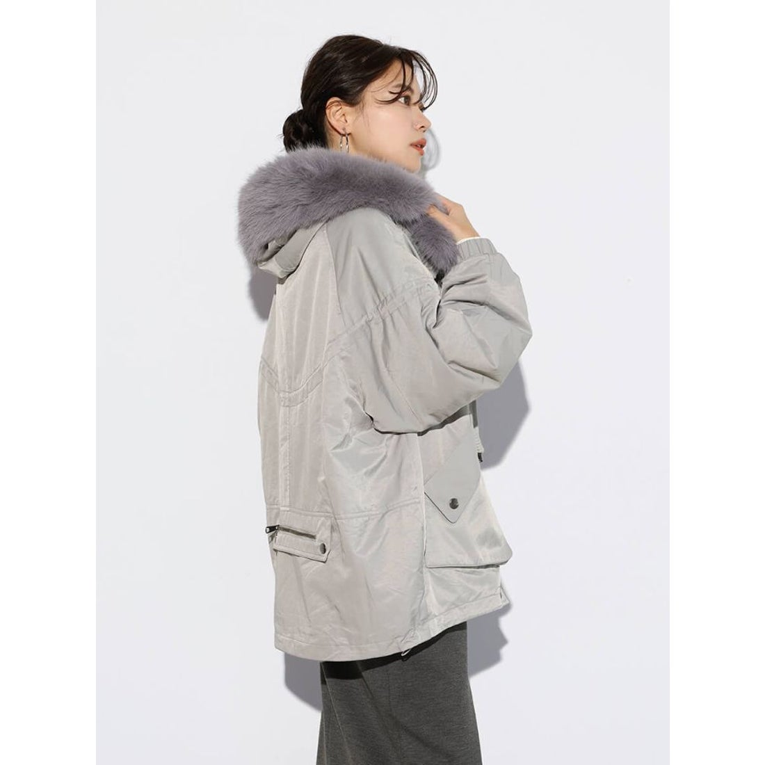 スコットクラブ SCOTCLUB ファーフーディモッズアウター （ライト