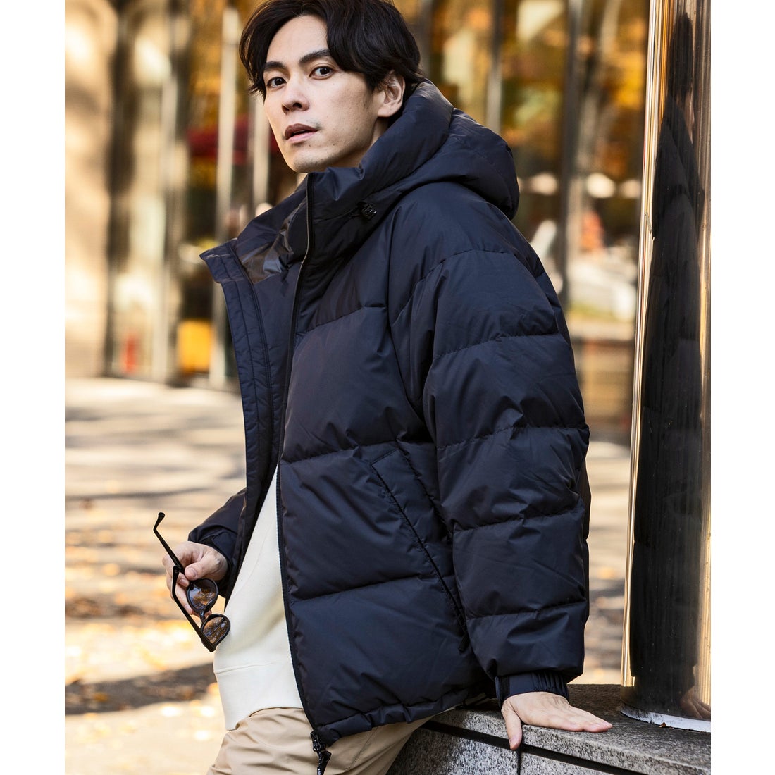 プラスフェニックス +phenix QUILTING DOWN JACKET キルティング