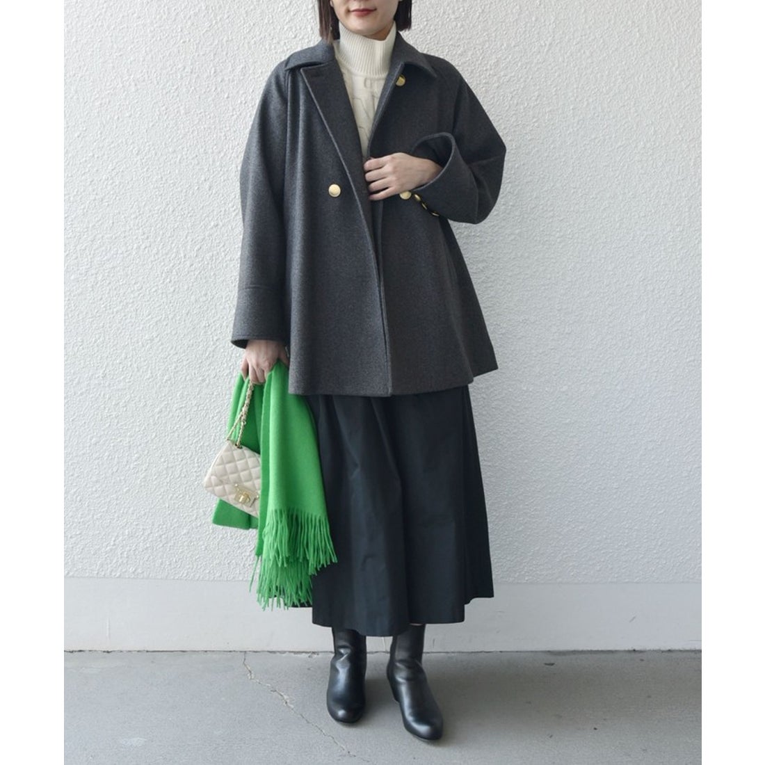 シップス SHIPS * 〈手洗い可能〉ウール ライク ジャージー メルトン