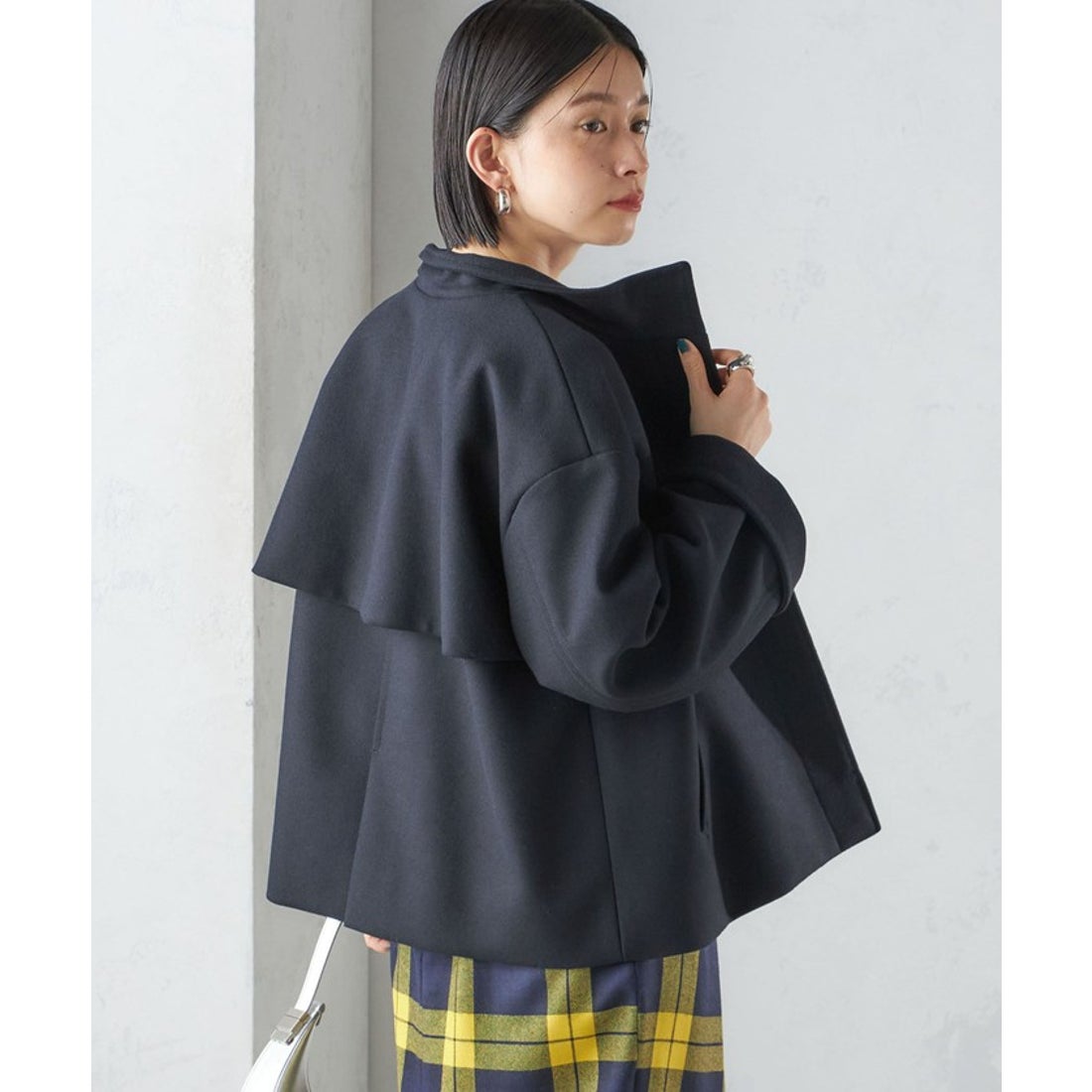 ハミルトン2wayフードコート SHIPS HAMILTON 2WAYノーカラーフードコート