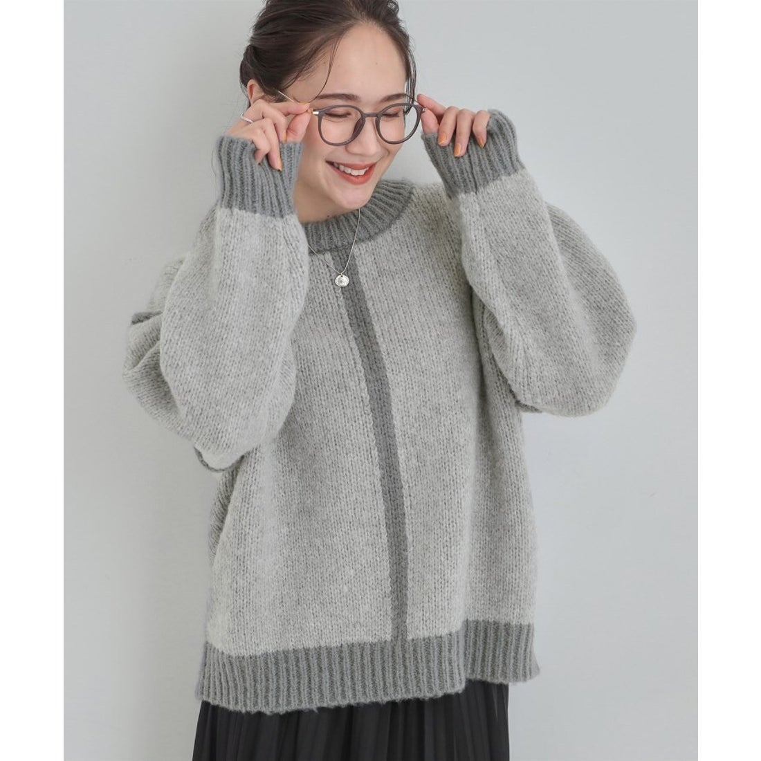 シューラルー SHOO・LA・RUE ざっくり感がかわいい ローゲージニット