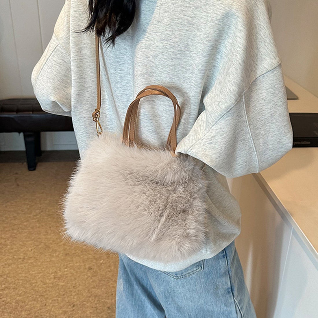 ショッピングゴー shoppinggo ファーバッグ ふわふわ ミニショルダー