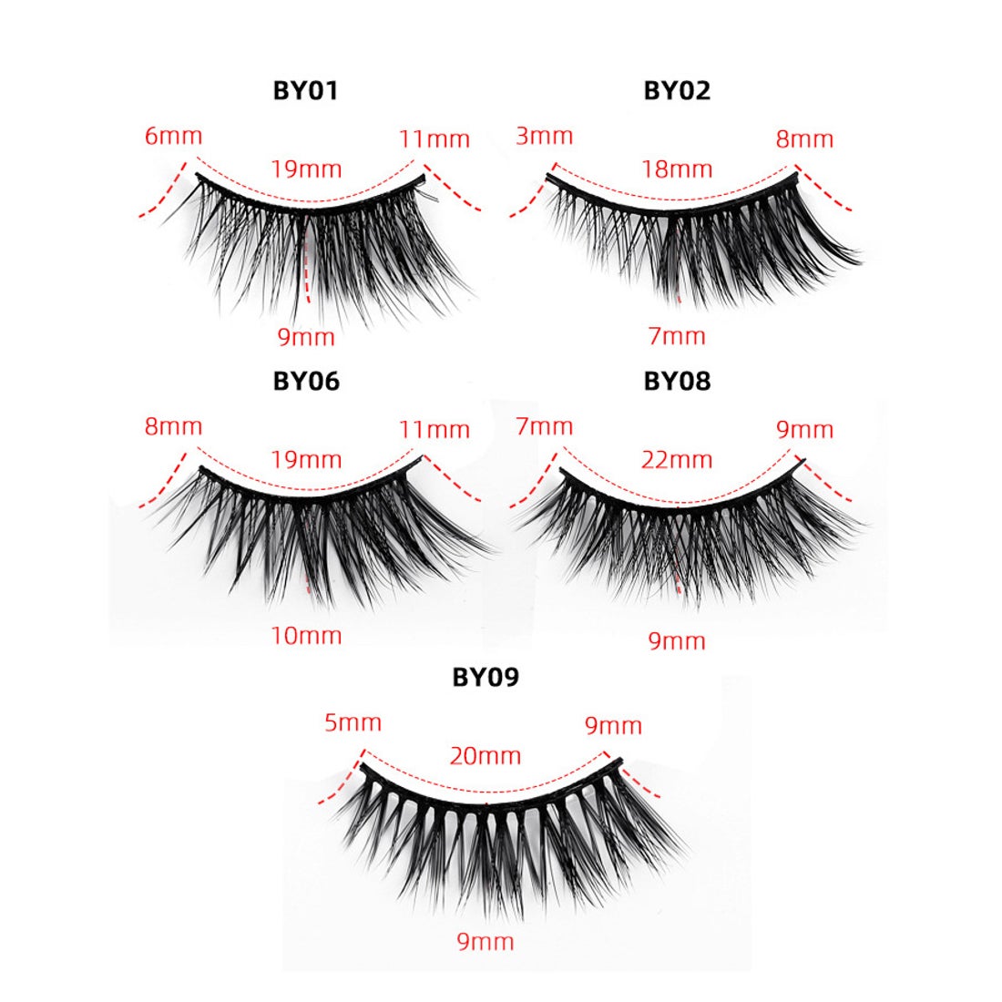 ショッピングゴー shoppinggo つけまつげ 10ペア入り 盛れる 自然 上