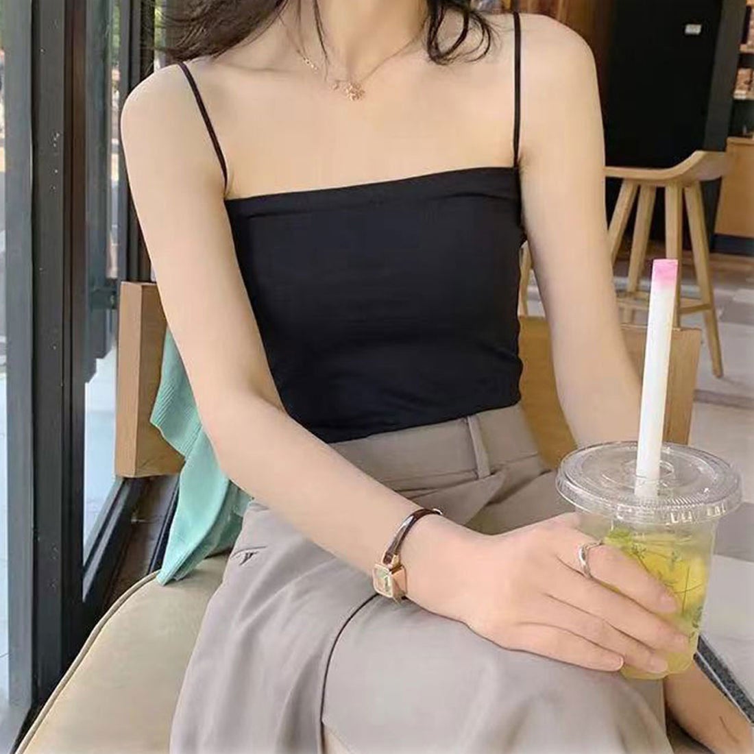 Burberry♡ベアトップ BURBERRYBLUELABEL ベアトップ 黒 チェック