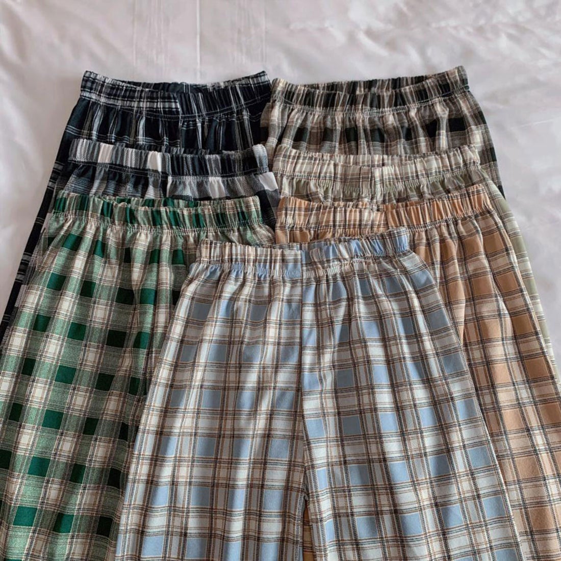 ショッピングゴー shoppinggo チェック柄パンツ ワイドパンツ