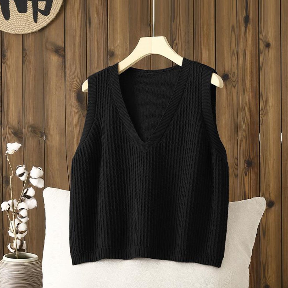 ショッピングゴー shoppinggo ニットベスト Vネック トップス