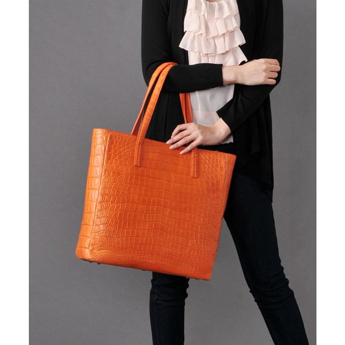 サンキョウショウカイ 三京商会 クロコダイル トートバッグ レディース