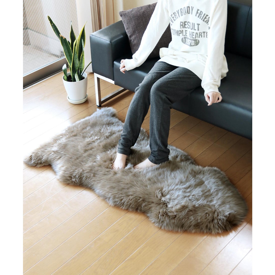 サンキョウショウカイ 三京商会 ムートン ファー ラグ マット