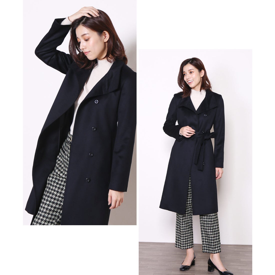 サンキョウショウカイ 三京商会 カシミヤブレンドウールコートスタンド