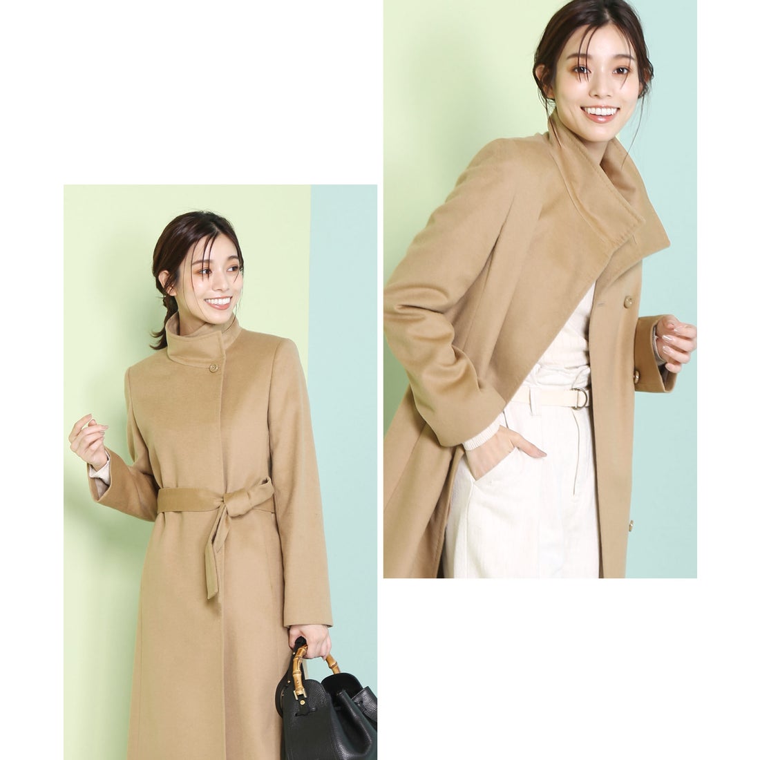 サンキョウショウカイ 三京商会 カシミヤブレンドウールコートスタンド