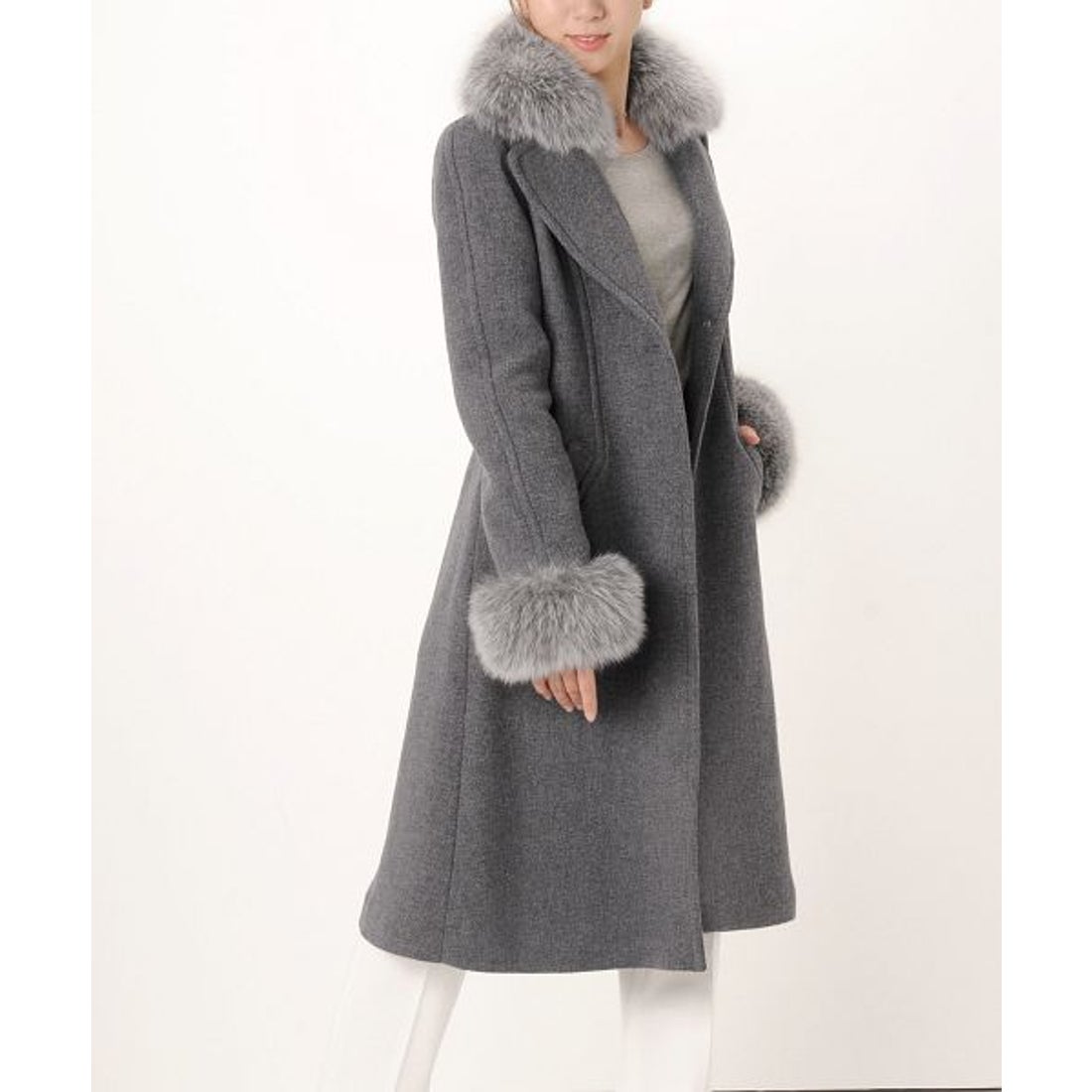 サンキョウショウカイ 三京商会 ロングコート タスマニアリバーウール