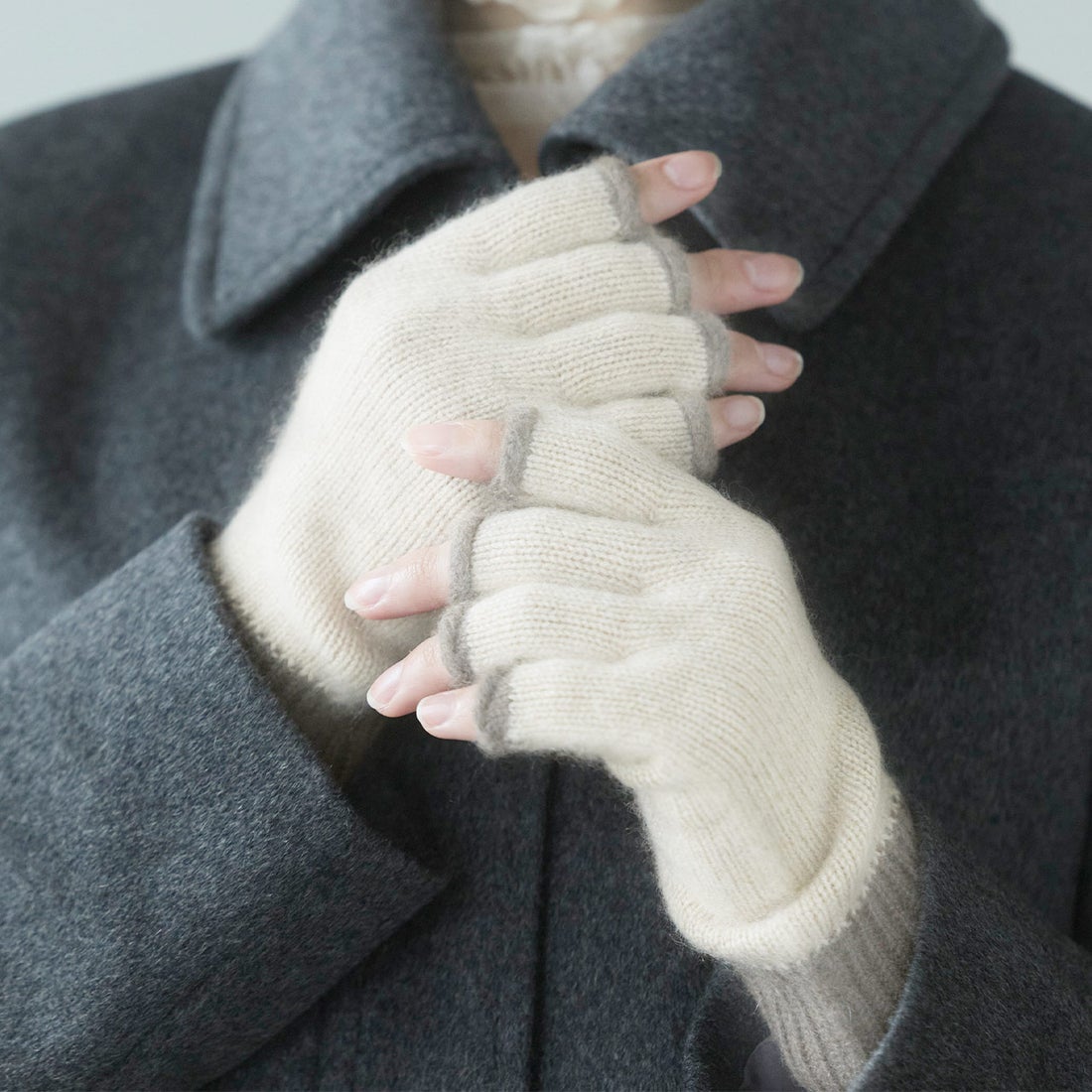 サンキョウショウカイ 三京商会 ハンドウォーマー カシミヤ100% 指なし