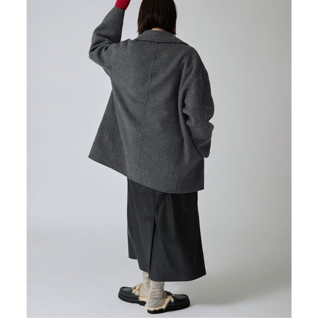 スローブ イエナ SLOBE IENA souple wool ダブルフェイスミドルコート