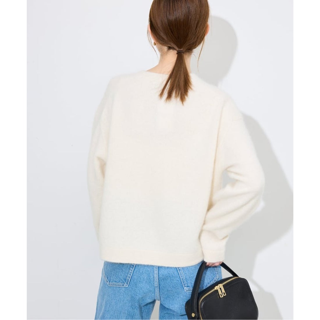 スローブ イエナ SLOBE IENA フォックスアルパカカーディガン