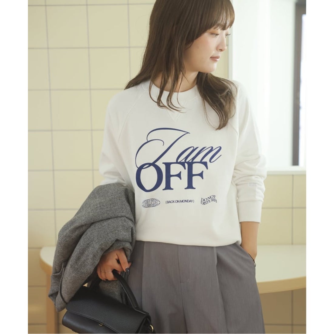 スローブ イエナ SLOBE IENA RUSSELL×LOUNA コンパクトスウェット